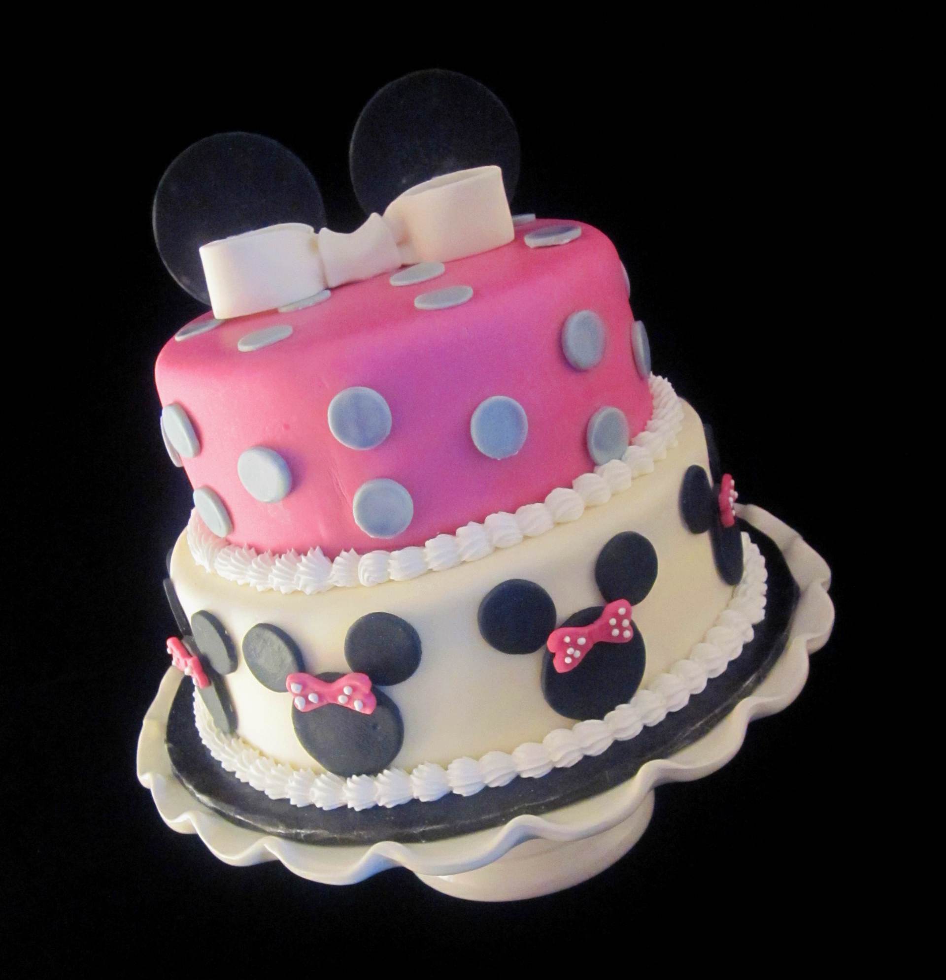 Minnie Mouse Baby Shower Pink Black and Silver Danville, KY September ...